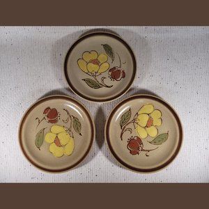Granada Stoneware – Three Vintage Salad Plates